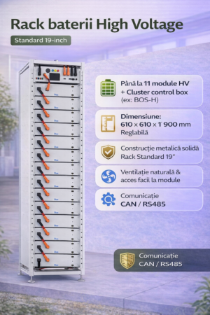 Rack baterii High Voltage – DEYE (Standard 19″)